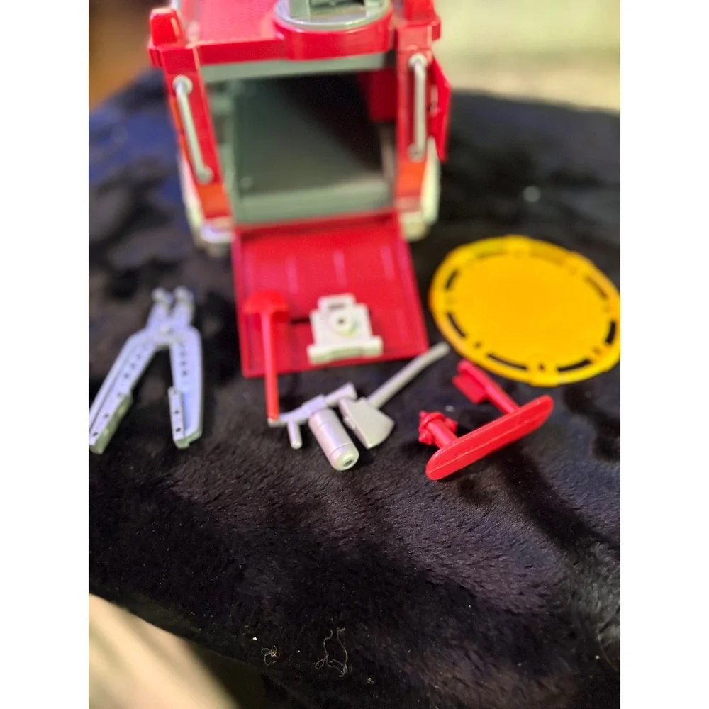 Fisher-Price Imaginext City Fire Truck Red Rescue Vehicle with Accessories